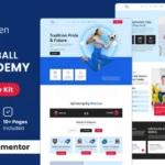 Tải Kicken - Football & Sports Academy Elementor Template Kit mới nhất