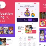 Tải Kinderdot - Kindergarten & Pre-School Elementor Template Kit mới nhất