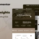 Mua Knights - Horse Riding Club Elementor Template Kit giá rẻ