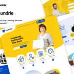 Mua Laundrie - Laundry, Dry Cleaning Services Elementor Template Kit giá rẻ