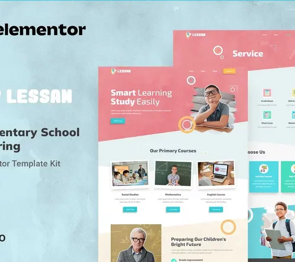 Tải Lessan - Elementary School Tutoring Elementor Template Kit mới nhất