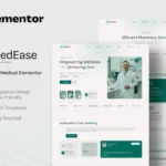Tải MedEase - Pharmacy & Medical Elementor Template Kit mới nhất