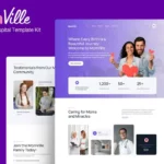 Mua MomVille - Maternity Hospital Elementor Kit Template giá rẻ