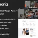 Tải Moniz - Web Design Agency Elementor Template Kit mới nhất