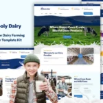 Mua Mooly - Modern Cow Dairy Farming Elementor Template Kit giá rẻ