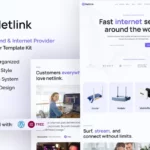 Mua Netlink - Broadband & Internet Provider Elementor Template Kit giá rẻ