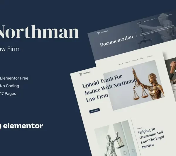 Mua Northman - Law Firm Elementor Template Kit giá rẻ