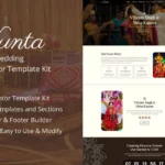 Tải Nunta - Cultural Wedding Elementor Template Kit mới nhất
