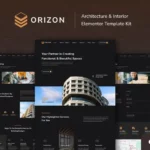 Mua Orizon - Architecture & Interior Design Elementor Template Kit giá rẻ