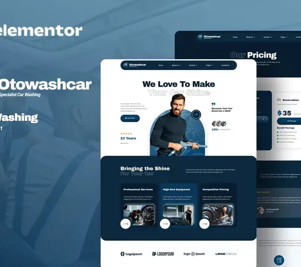 Mua Otowashcar - Car Washing Elementor Template Kit giá rẻ