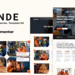 Tải Pande - Factory & Industrial Elementor Template Kit mới nhất