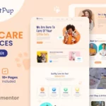Tải PetPup - Pet Care Services Elementor Template Kit mới nhất