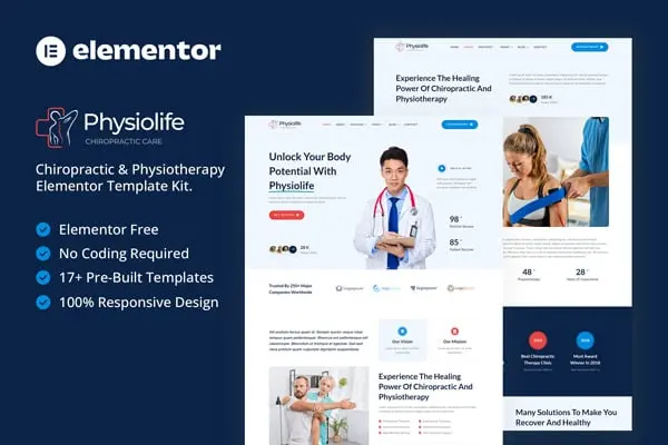 Mua Physiolife - Chiropractic & Physiotherapy Elementor Template Kit Tải Physiolife - Chiropractic & Physiotherapy Elementor Template Kit mới nhất