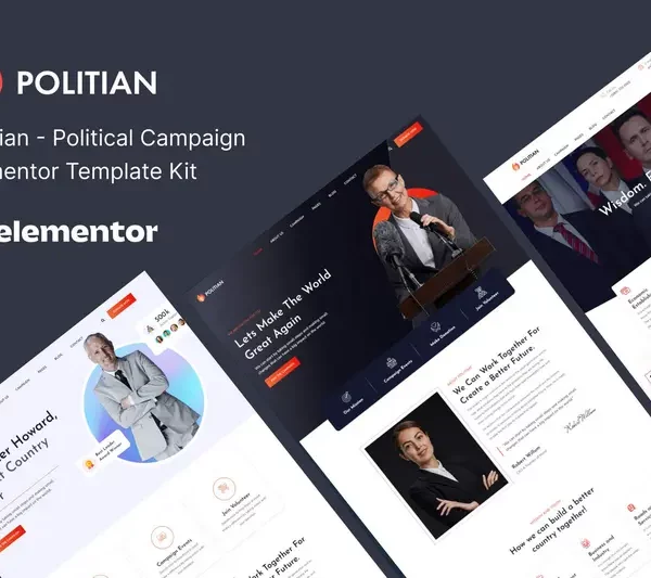 Tải Politian – Political Campaign & Elections Elementor Template Kit mới nhất