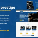 Tải Prestige - Car Repair & Auto Detailing Service Elementor Template Kit mới nhất