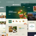 Mua Quick Bite - Restaurant & Cafe Elementor Pro Template Kit giá rẻ