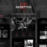 Mua Ratattoo - Tattoo Studio Elementor Template Kit giá rẻ