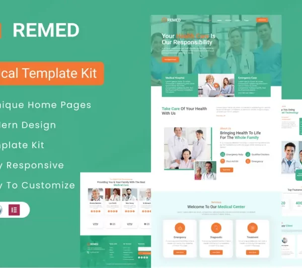 Mua Remed - Medical Clinic Elementor Template Kit giá rẻ