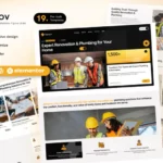 Tải Renov - Renovation & Plumbing Elementor Template Kit mới nhất