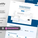 Tải SaaSify - Modern Tech Startup Elementor Template Kit mới nhất