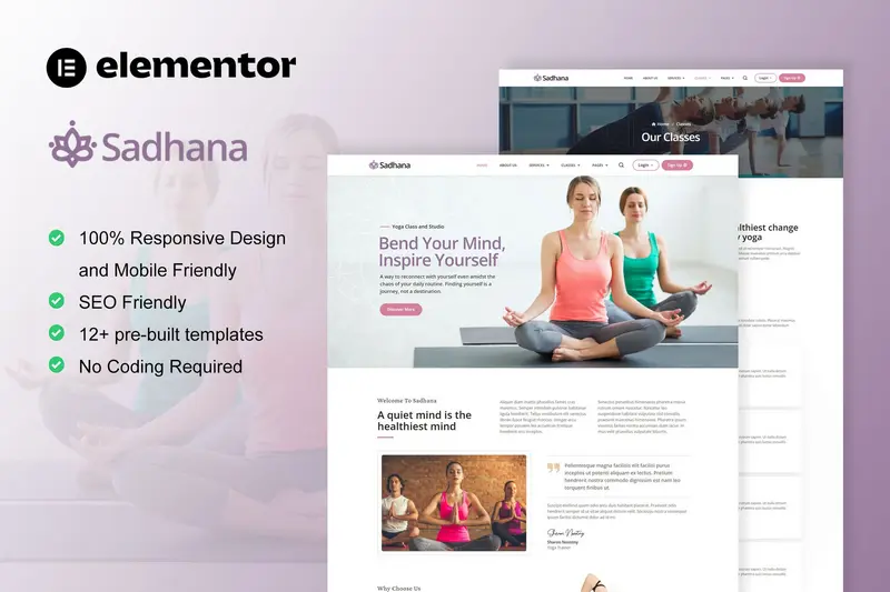 Mua Sadhana - Yoga Teacher & Studio Elementor Template Kit Tải Sadhana - Yoga Teacher & Studio Elementor Template Kit mới nhất