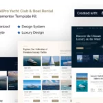 Tải Sailpro - Yacht Club & Boat Rental Elementor Template Kit mới nhất