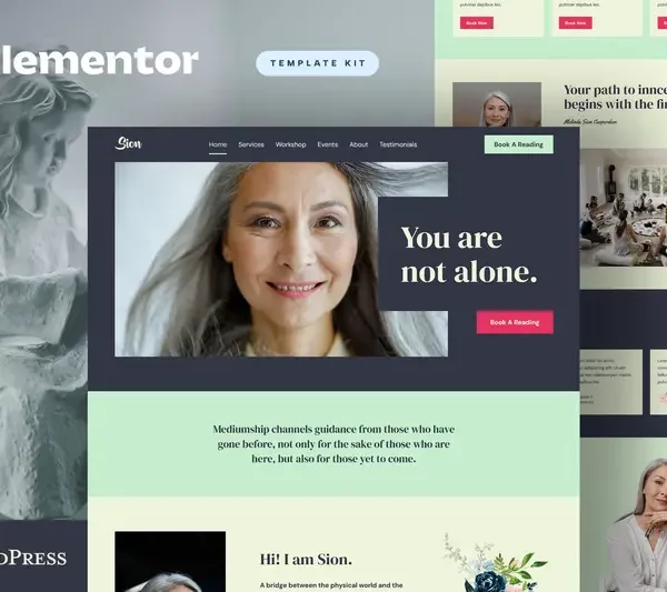 Tải Sion - Psychic Medium Elementor Template Kit mới nhất