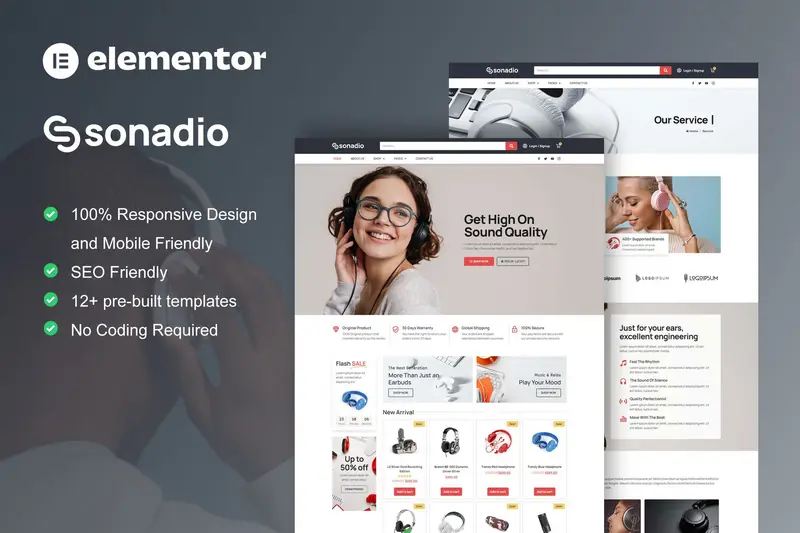 Mua Sonadio - Woocommerce Audio Store Elementor Pro Template Kit Tải Sonadio - Woocommerce Audio Store Elementor Pro Template Kit mới nhất