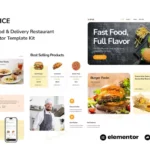 Tải Spice - Fast Food & Delivery Restaurant Elementor Template Kit mới nhất