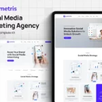 Mua Symetris - Social Media Marketing Agency Elementor Template Kit giá rẻ
