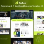 Tải Techee - Technology & IT Solutions Elementor Template Kit mới nhất