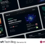 Tải Teknocraft - Dark Theme Technology Blog Template Kit mới nhất