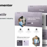 Tải Textiles - Garment Industry Elementor Template Kit mới nhất