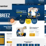 Tải Tidybreez - Cleaning Service Company Elementor Template Kit mới nhất