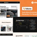 Mua Tokona - Tools Store Ecommerce Elementor Pro Template Kit giá rẻ
