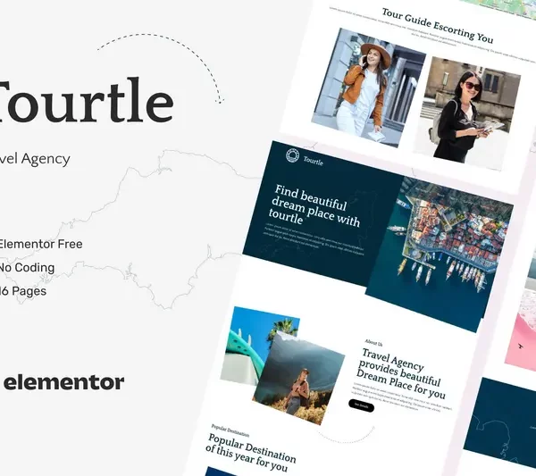 Tải Tourtle - Travel Agency Template Kits mới nhất