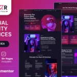 Tải UbikVR - Virtual Reality Services Elementor Template Kit mới nhất