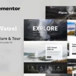 Tải Vatrel - Adventure & Tour Elementor Template Kit mới nhất