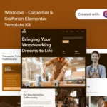 Tải Woodaxe - Carpenter & Craftman Elementor Template Kit mới nhất