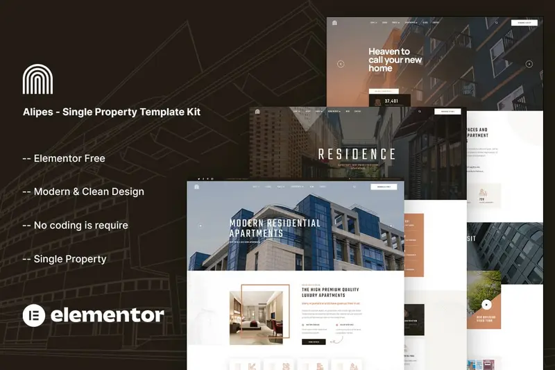 Mua Alipes - Single Property Elementor Template Kit giá rẻ