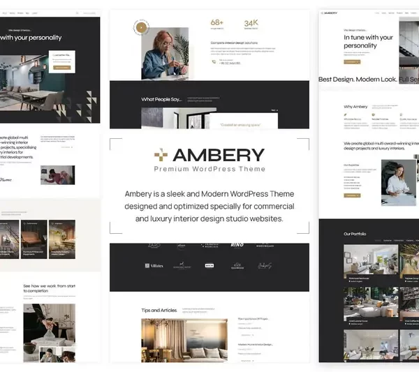 Mua Ambery - Interior Design WordPress Theme giá rẻ