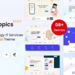 Mua Appics - app landing page WordPress Theme giá rẻ