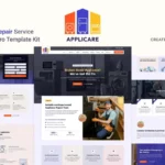 Mua Applicare - Home Appliance Repair Services Elementor Pro Template Kit giá rẻ