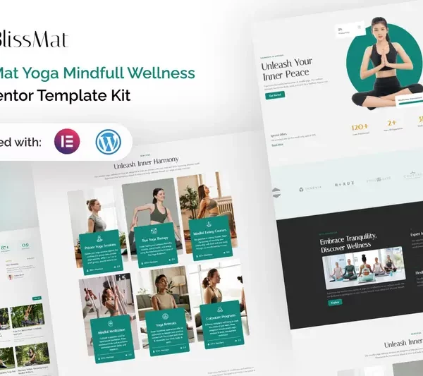 Mua BlissMat - Yoga & Wellness Elementor Template Kit giá rẻ