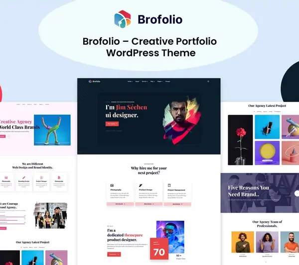 Mua Brofolio – Creative Portfolio WordPress Theme giá rẻ
