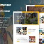 Mua BuilderHaus - Construction Company Elementor Pro Template Kit giá rẻ