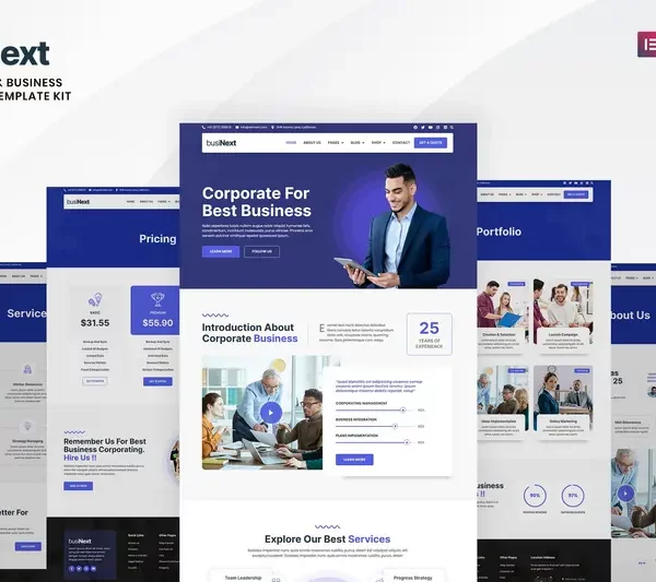 Mua Businext - Corporate Business Elementor Template Kit giá rẻ