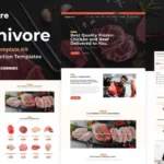 Mua Carnivore - Meat Shop & Butchery Elementor Pro Template Kit giá rẻ