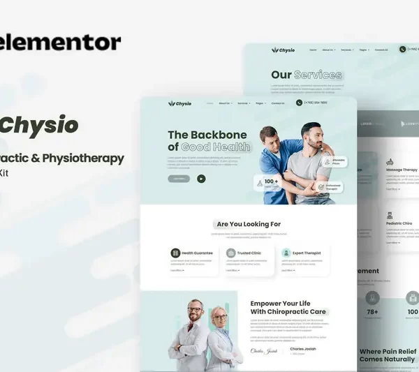 Mua Chysio - Chiropractic & Physiotherapy Elementor Template Kit giá rẻ