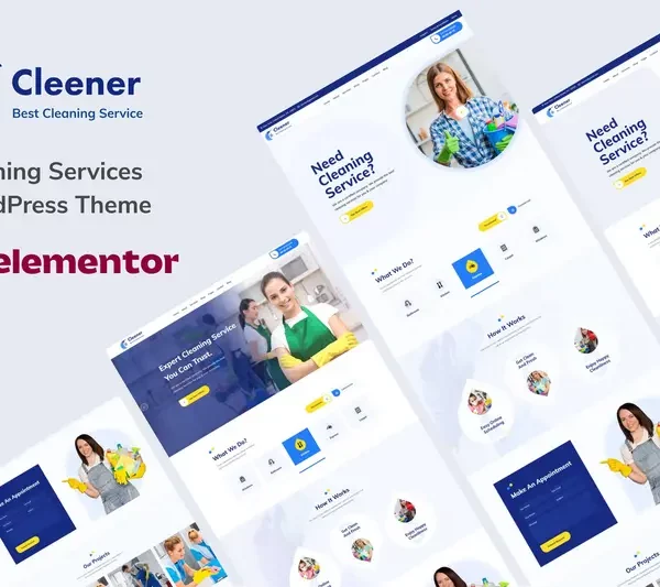 Mua Cleener - Cleaning Services WordPress Theme giá rẻ